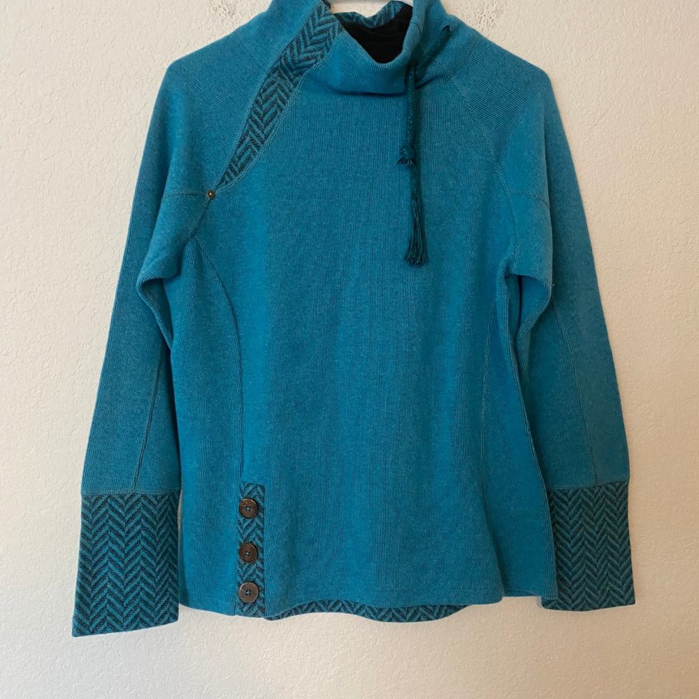 Prana Blue Sweater Women Large